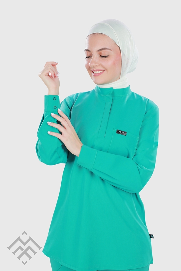 Picture of long sleeve classic scrubs