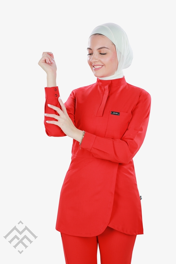 Picture of Long sleeves crossed scrub