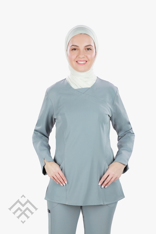 Picture of Long sleeves V neckline scrub